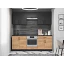 Кухня модульная Эверест Оптима набор №8 Антрацит/Дуб крафт золотой 2,2м (EVR-5723)