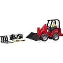 Игрушечная машинка Bruder Минипогрузчик Schaffer Compact 2630 с фигуркой и аксессуарами 1:16 (02191)