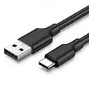 Кабель Ugreen US287 USB 2.0 to USB Type-C Cable Nickel Plating 3A 0.5 м чорний (60115)