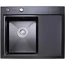 Кухонная мойка Platinum Handmade 580x480x220 L черная (толщина 3.0/1.5 мм корзина и дозатор в комплекте)