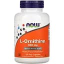 Аминокислота Now L-Орнитин 500 мг 120 вегетарианских капсул