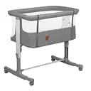 Кровать приставная Lionelo Aurora Grey Concrete, серая (LO-AURORA GREY CONCRETE)