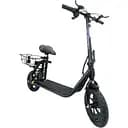 Электросамокат с сиденьем 12" Kugoo C1+ PLUS (36V 500W 10AH) + усиленный багажник