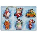 Розвиваючий пазл-вкладиш Новорічний -1 Ubumblebees (ПСФ013) PSF013, 6 картинок