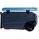 Ізотермічний контейнер на колесах Igloo MaxCold Latitude 90 Roller 85 л сірий з синім (34488)