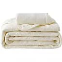 Покрывало Supretto на кровать с цветочной вышивкой 240x260 см молочное (77290001)