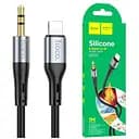 Кабель AUX Hoco UPA22 Silicone 3.5 мм на Lightning 1 м з алюмінієвими коннекторами
