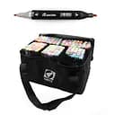 Набор скетчмаркеров двусторонних Josef Otten, 168 шт., 168 цветов, круглый/скошенный наконечник, в сумке