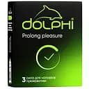 Презервативи латексні Dolphi Prolong pleasure анатомічні, з анестетиком, 3 шт. (DOLPHI/Prolong pleasure/3)
