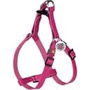 Шлея для собак мини-пород и котов Waudog Classic, кожаная, с QR паспортом, пластиковый фастекс, XS, 28-40х1 см, розовая