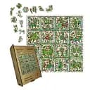 Деревянный фигурный пазл Декоративная Роспись Очарованное Пастбище, А4, Картонная коробка 100 элементов