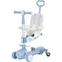 Дитячий 5 в 1 біговел JR 3-108 з батьківською ручкою синій