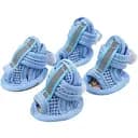 Ботинки Ginger для животных M Летние босоножки сетка голубые 45х35 мм
