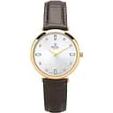 Женские водонепроницаемые наручные часы Royal London 21477-03 кварцевые с кожаным ремешком