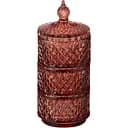 Шкатулка J-line из трех ярусов оранжевая (48518)