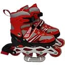 Ролики RS-0038 S (31-34) з підсвіткою червоні