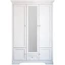 Шафа розпашна з дзеркалом Гербор Клео 3d/1s Білий (GRB-1416)