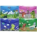 Папка-кнопка А4+ 18 мкм Динозавр 23.5x33 см 4 шт. в упаковке в ассортименте