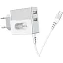 Зарядный адаптер Hoco C75 Imperious DC5V 2.4A EU штекер двойной USB выход