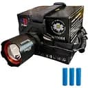 Мощный яркий аккумуляторный налобный фонарь на 3 аккумулятора на голову для рыбалки Powerbank X-Balog-8070