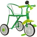 Дитячий триколісний велосипед M 5335 Prof1 Kids з пластиковими ободами гумовими колесами та клаксоном