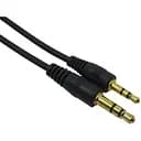 Кабель AUX Audio DC3.5 папа-папа 5.0 м Gold Stereo Jack круглый Black cable Пакет