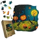 Пазл деревянный Путешествие Клювиков, А4, Деревянная коробка 100 элементов