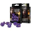 Набір кубиків Classic Runic Purple & yellow Dice Set , 7 шт. (SCLR93)