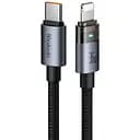 Кабель Mcdodo 36W USB-C to Lightning Transparent Cable with Charging Light 1.2 м CA-6940 Чорний