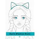 Раскраска Жорж #girls#fashion#cats (Z101030У)