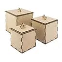 Заготовка для декорування "Скриньки для біжутерії" FDPO-038, 3 штуки