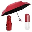 Кишенькова парасолька у футлярі-капсулі UFT Umbrella U1 Bordo