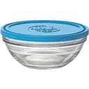 Контейнер Duralex Lys Carre 970 мл прозрачный с синим (9066AM06)