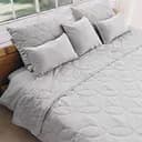 Набір Sonex Hawaii: покривало двостороннє 240х220 см + наволочка 70х50 см 2 шт. світло-сірий (SO102526)