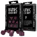 Набір кубиків Runic Shimmering black with magenta Dice Set , 7 шт. (SRUN08)
