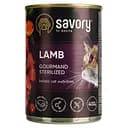 Влажный корм для взрослых стерилизованных кошек Savory Cat Can Adult Sterilised с ягненком 400 г