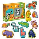 Набір магнітів Vladi Toys Зоопарк 18 шт. (VT3106-25)