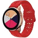 Ремешок Flower для Xiaomi Ticwatch C2 TicWatch E TicWatch S2 Mobvoi TicWatch C2 - красный ширина крепления 20мм силикон Watchbands (W32-6WB39660066)