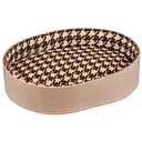 Лежак для тварин BronzeDog Comfort овальний XS 30х40х9 см бежево-коричневий