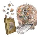 Пазл деревянный Кур*а Бобер, А4, 100 элементов, Картонная коробка