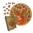 Деревянный пазл Декоративная Роспись Жар-птица, А2, Картонная коробка 300+ элементов