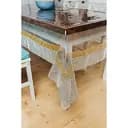 Скатертина силіконова із золото-срібною стразовою стрічкою 340х190 см