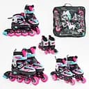 Роликові ковзани Best Roller, розмір 30-33, PU колеса, рожевий, 27405-S