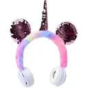 Наушники FG240430007Q, до 4-6 часов работы, TF-слот, FM-радио, мягкий плюш и пластик, с рогом разноцветные.