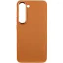 Шкіряний чохол Bonbon Leather Metal Style для Samsung Galaxy S23 Коричневий / Brown