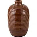 Ваза J-line керамическая рельефная коричневая 52 см (98530)