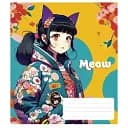 Тетрадь общая Школярик Kawaii 048-3302L-1 в линию 48 листов