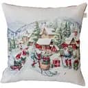 Наволочка гобеленова Прованс Снігова зима Салазки 45х45 см (37191)