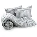 Набор одеяла и 2 подушки Grey Braid серый (925.52_Grey Braid)