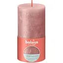 Свеча Bolsius Рустик Shimmer столбик 130x68 мм розовая (647150)